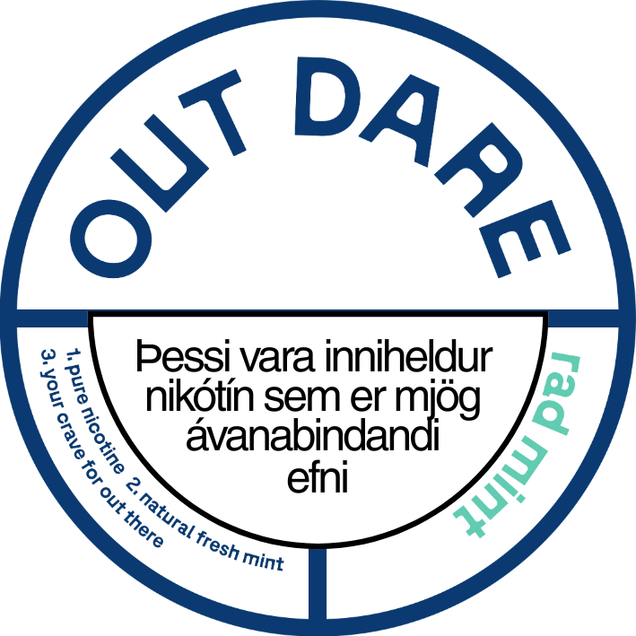 OUTDARE Nikótín Púðar | Rad mint | 6 mg